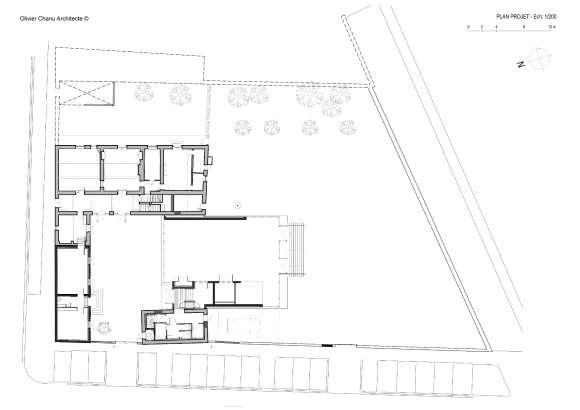 Plan du rez-de-chaussée - Projet